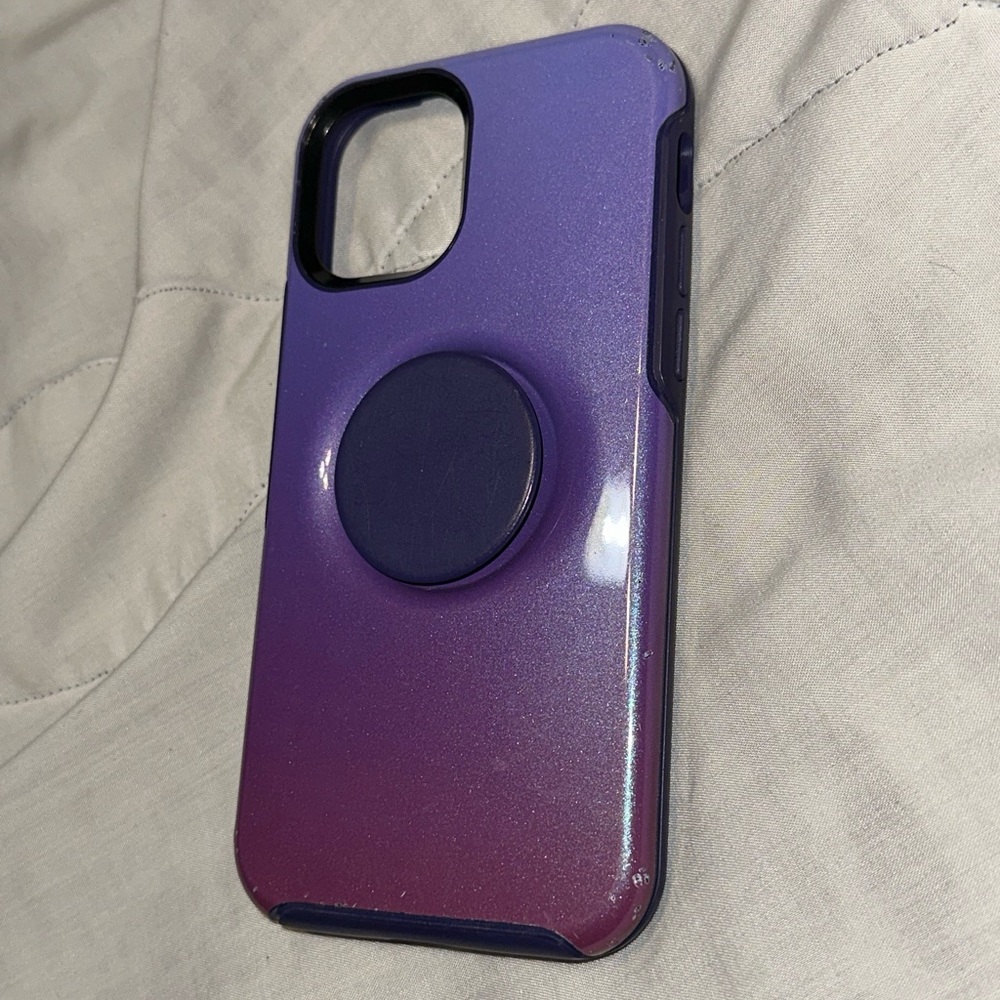 OtterBox Otter + POP Symmetry Series Case for iPhone 12/12 Pro - Violet Dusk